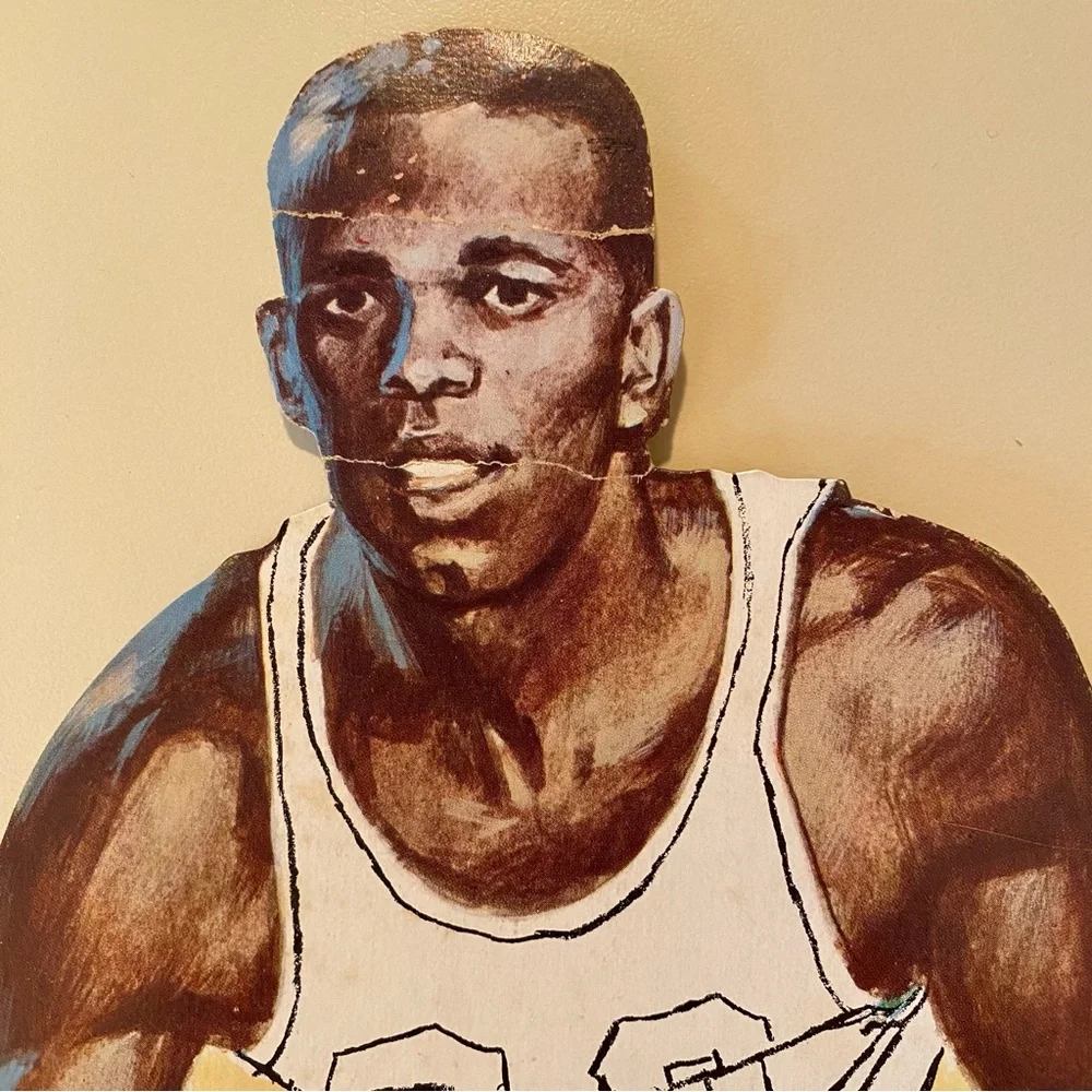 Vintage Set Of 2 Eureka Basketball Player Cutouts Wall Decorations 16” Ephemera